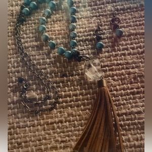 Brand new necklace making kit, semi precious beads